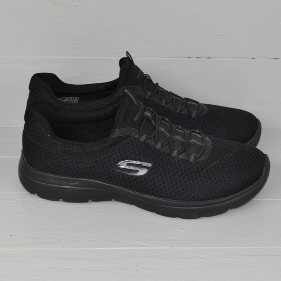 Skechers Women's Summits Sneaker 12980w Black Sz10 wide fit EU40 Memory Foam - Picture 3 of 8